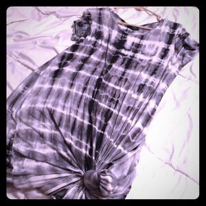 Black tye dye dress